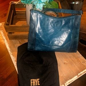 Frye Leather Crossbody Purse, zipper closure